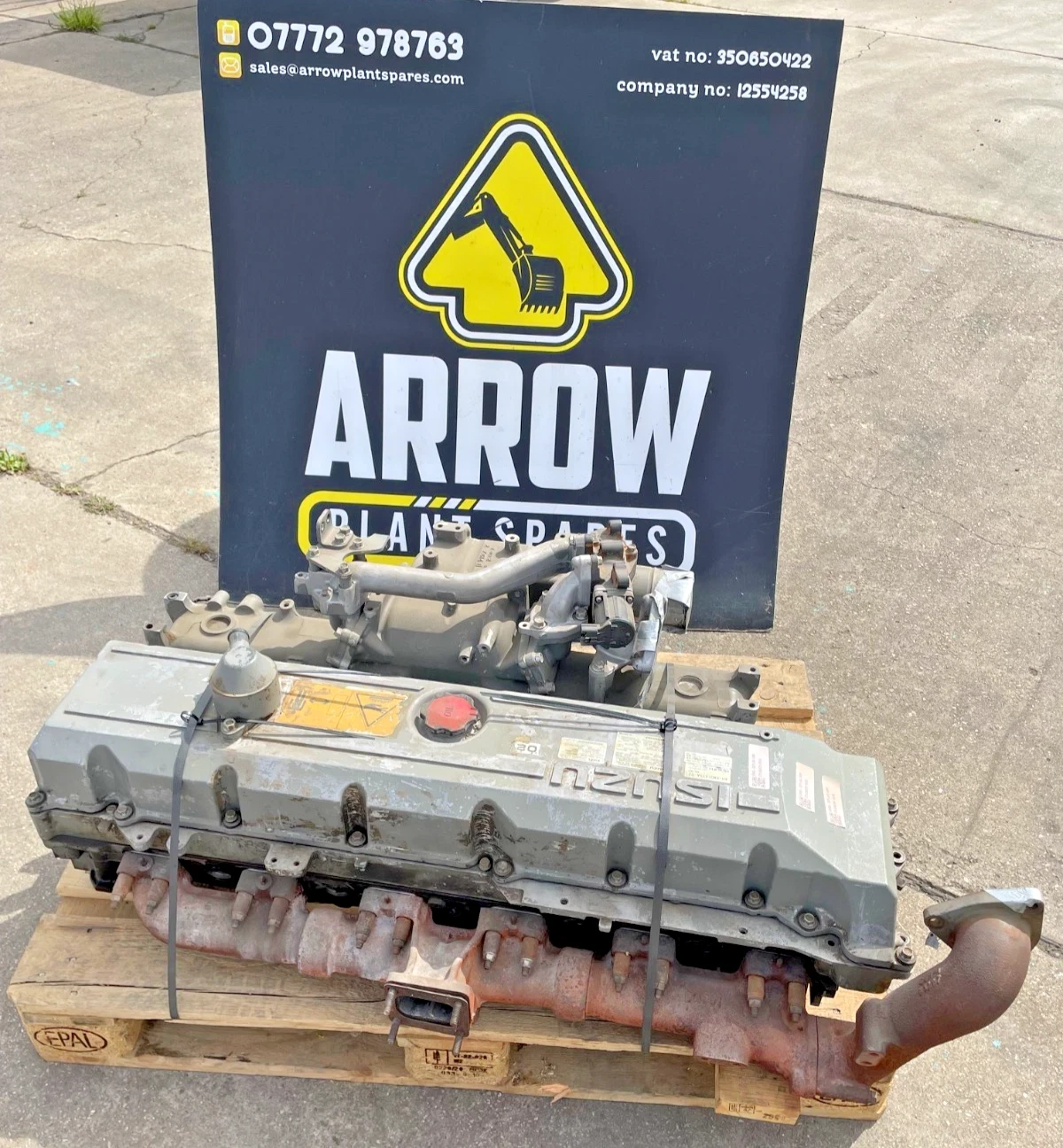 GENUINE HITACHI / ISUZU 6WG1 CYLINDER HEAD - Image 12